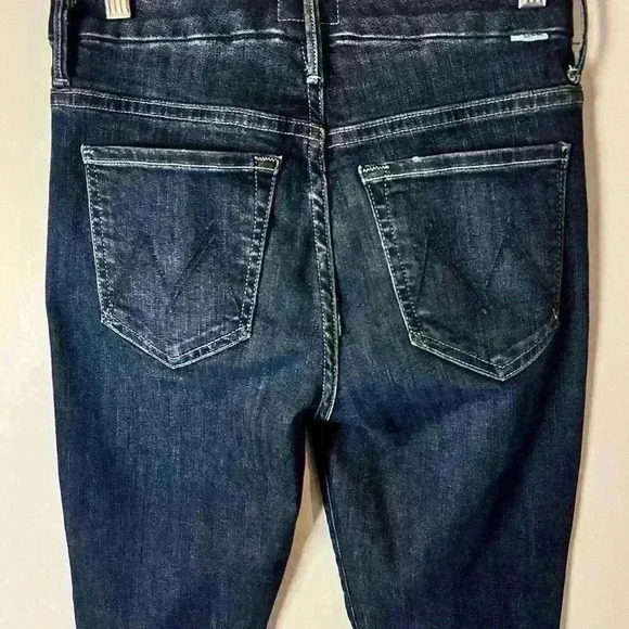 Mother High Waisted Looker Ankle Fray Jeans - Picture 4 of 9